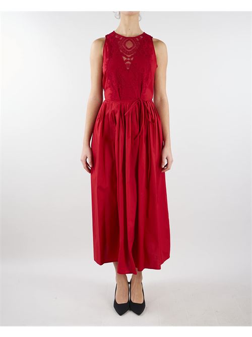 Long dress in poplin and lace Twinset TWIN SET |  | TT2080740